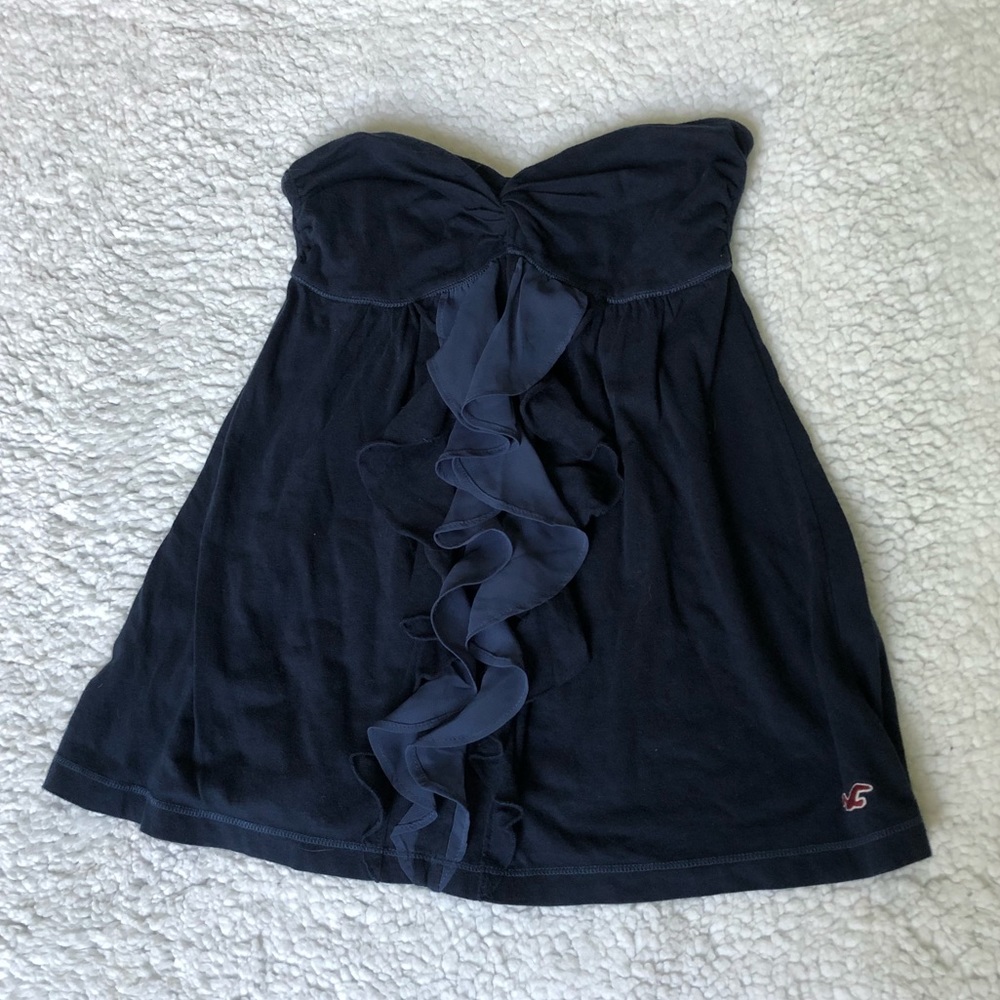 Hollister Blue Strapless Top